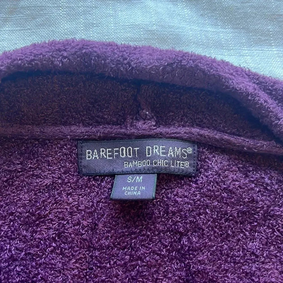 Barefoot Dreams Purple Calypso Wrap Cardigan small medium - Picture 2 of 4